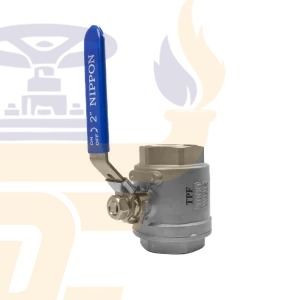 قیمت خرید شیر گازی دوتکه نیپون استیل 304 سایز 2 اینچ