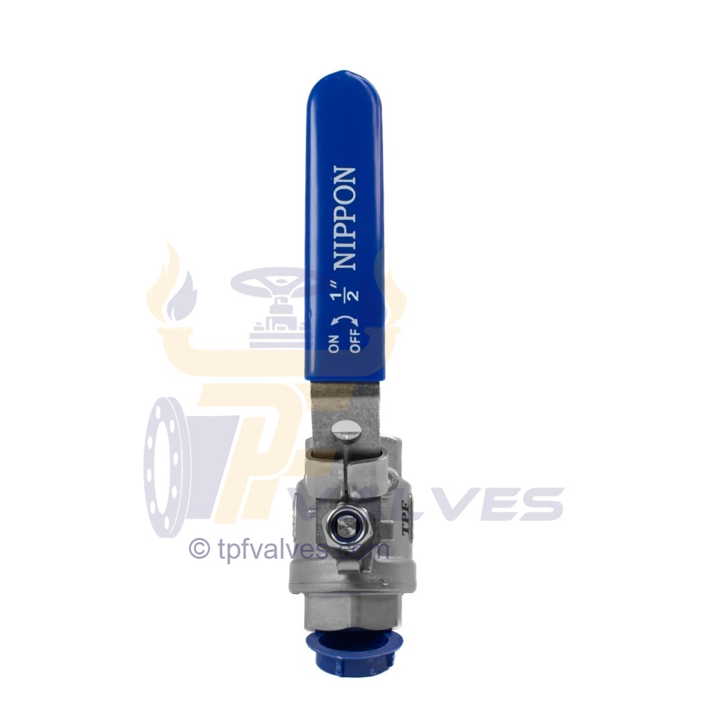 قیمت خرید شیر گازی دوتکه نیپون استیل 201 سایز 1/2 اینچ