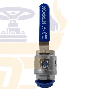 قیمت خرید شیر گازی دوتکه نیپون استیل 201 سایز 11/4 اینچ