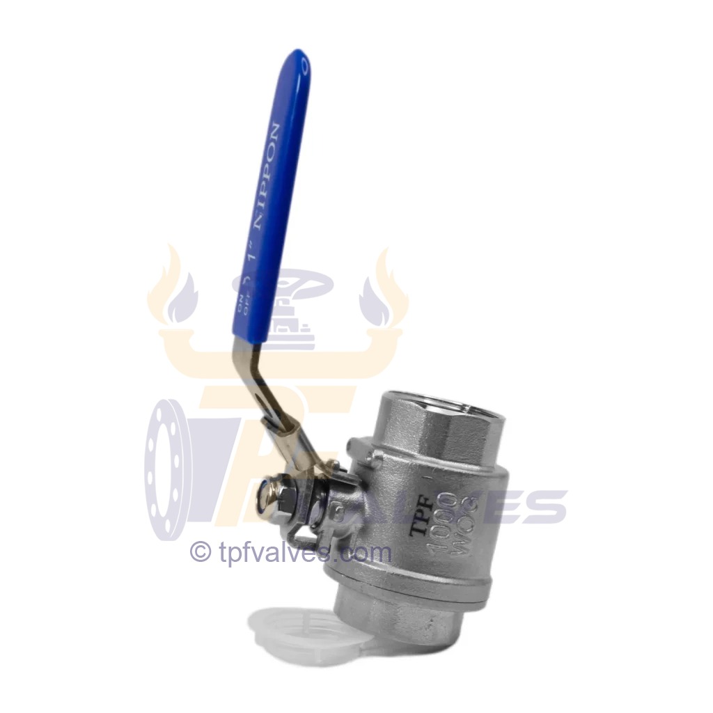 قیمت خرید شیر گازی دوتکه نیپون استیل 304 سایز 1 اینچ