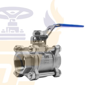 قیمت خرید شیر گازی سه تکه نیپون استیل 304 سایز 1 اینچ