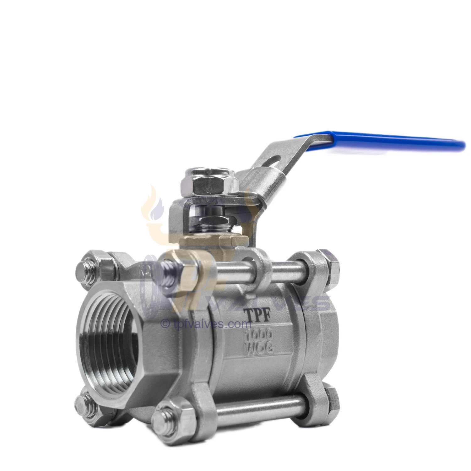 304-1inch-3-pieces (3) قیمت خرید شیر گازی سه تکه نیپون استیل 304 سایز 1 اینچ