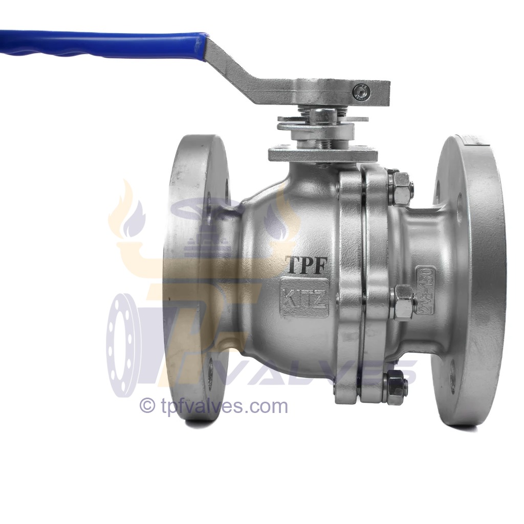 قیمت خرید شیر توپی فلنچ دار استیل 304 کیتز سایز 21/2 اینچ