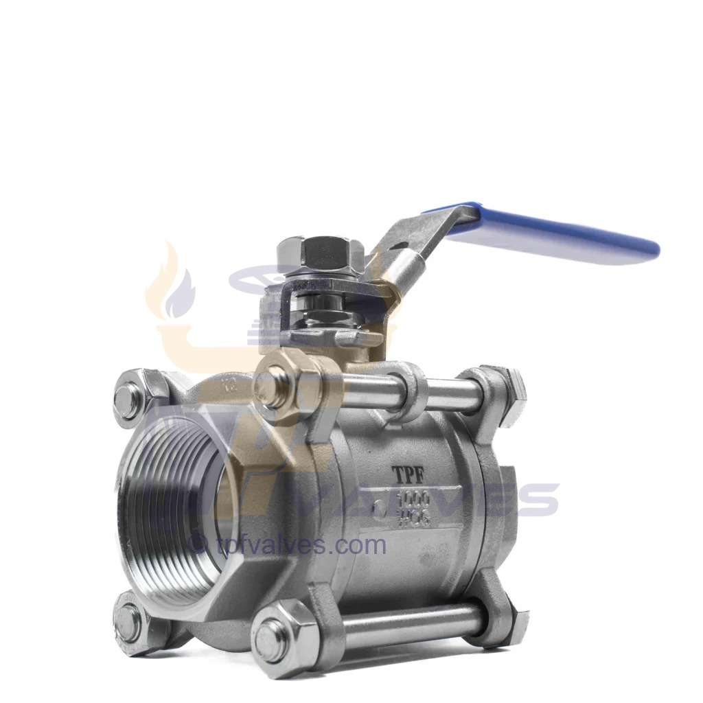 قیمت خرید شیر گازی سه تکه نیپون استیل 304 سایز 2 اینچ