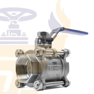 قیمت خرید شیر گازی سه تکه نیپون استیل 304 سایز 2 اینچ