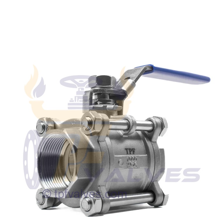 قیمت خرید شیر گازی سه تکه نیپون استیل 304 سایز 2 اینچ