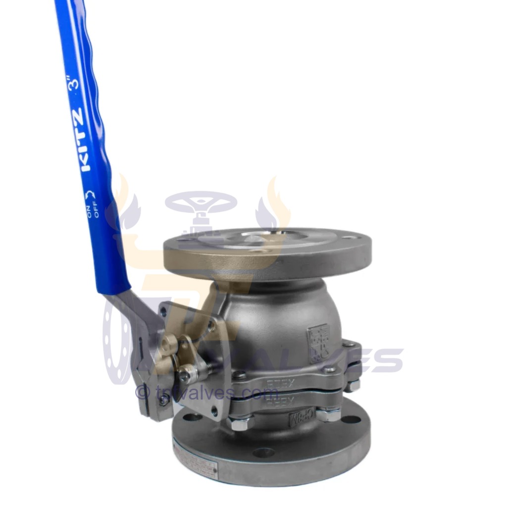 304 3inch Flanged steel ball 1