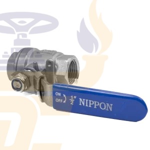 قیمت خرید شیر گازی دوتکه نیپون استیل 316 سایز 1/2 اینچ