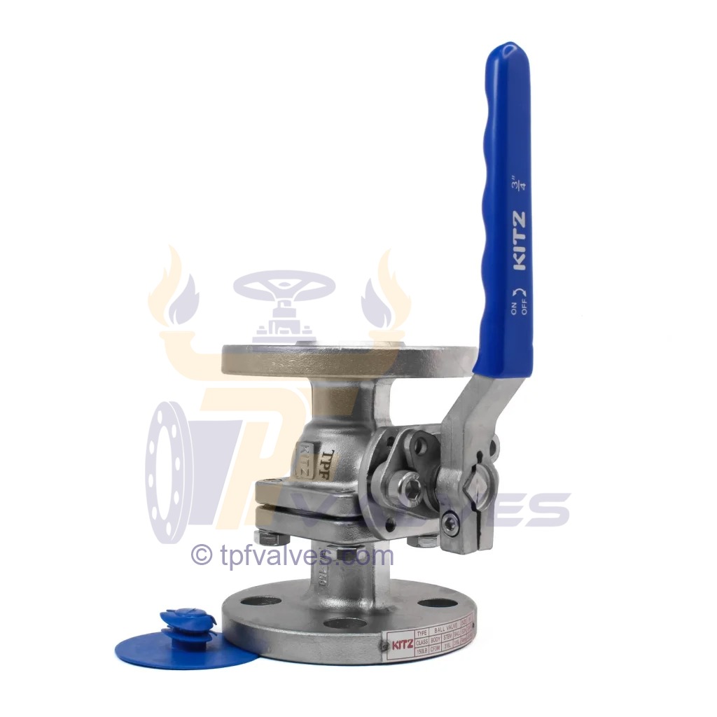 قیمت خرید شیر توپی فلنچ دار استیل 316 کیتز سایز 1/2 اینچ