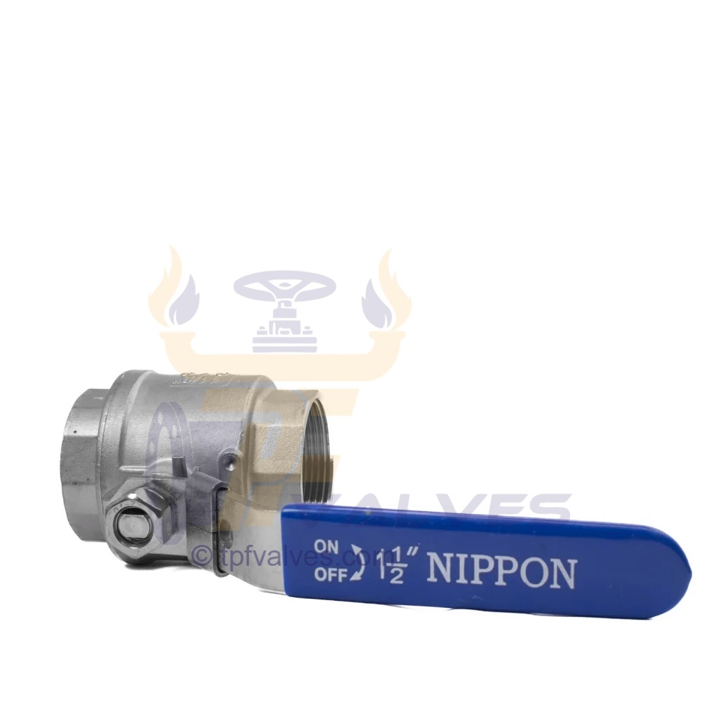 قیمت خرید شیر گازی دوتکه نیپون استیل 316 سایز 11/2 اینچ