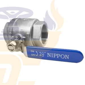 قیمت خرید شیر گازی دوتکه نیپون استیل 316 سایز 21/2 اینچ