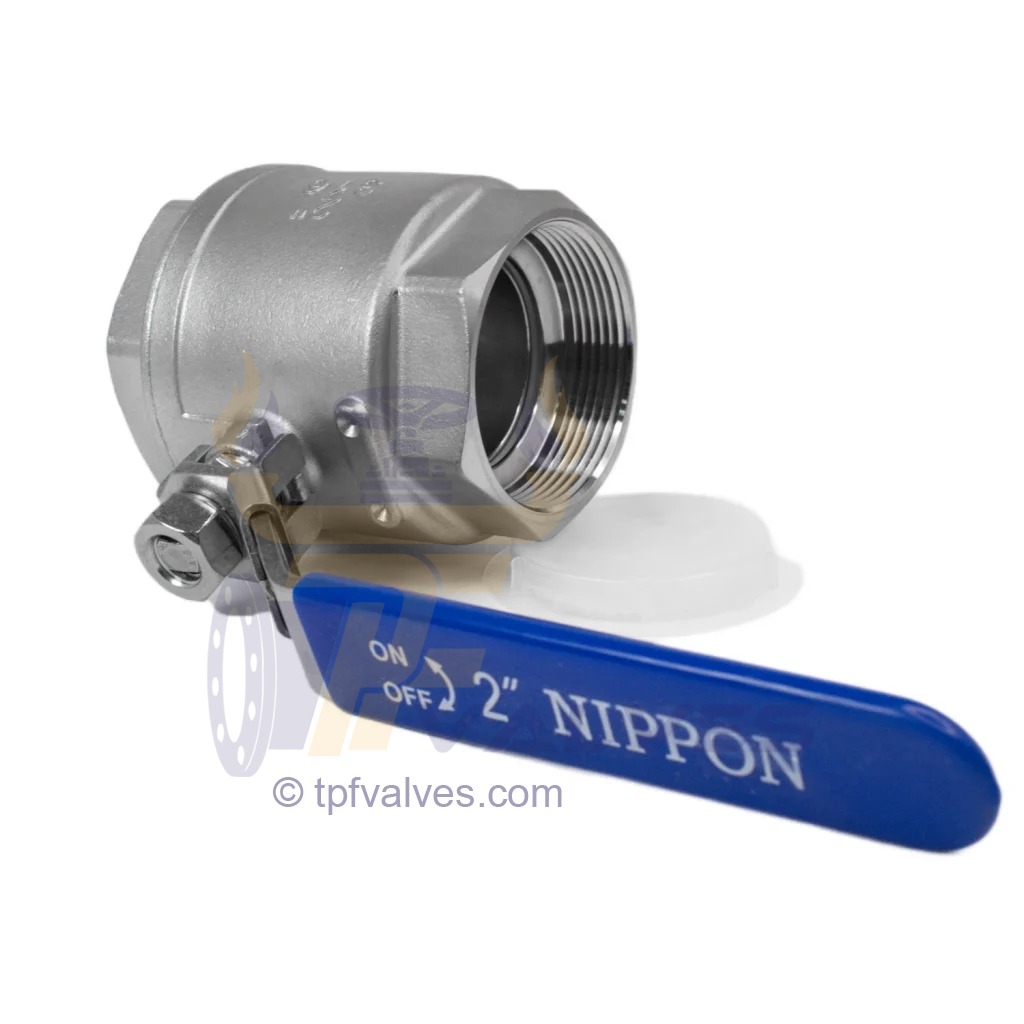 قیمت خرید شیر گازی دوتکه نیپون استیل 316 سایز 2 اینچ