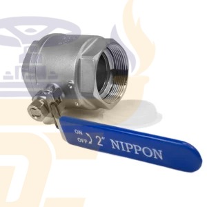 قیمت خرید شیر گازی دوتکه نیپون استیل 316 سایز 2 اینچ