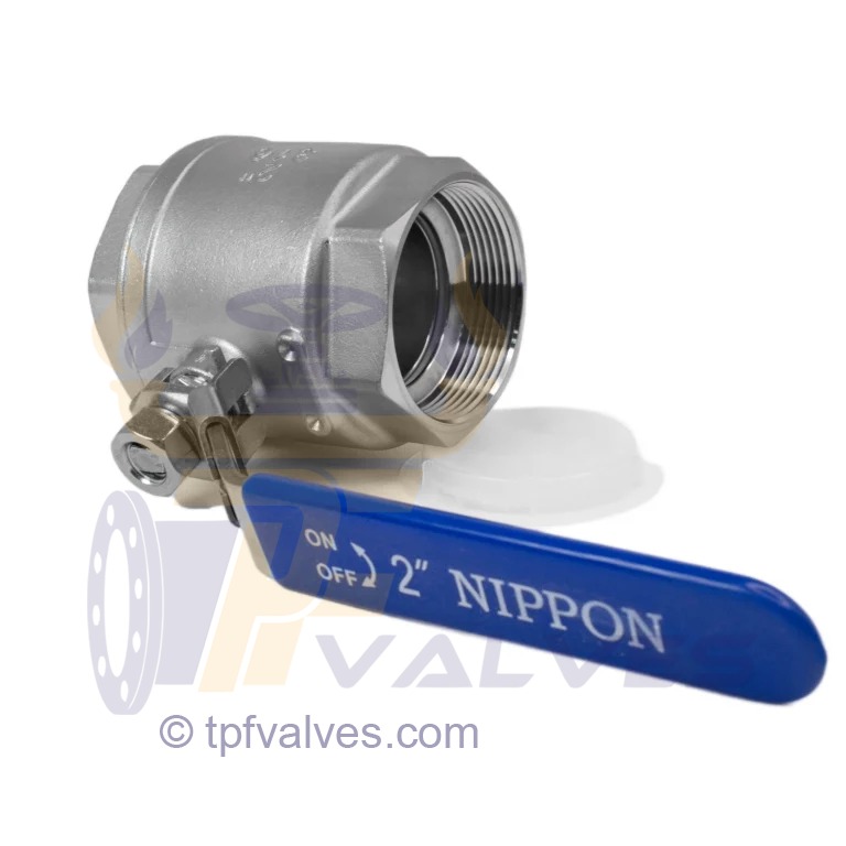 قیمت خرید شیر گازی دوتکه نیپون استیل 316 سایز 2 اینچ