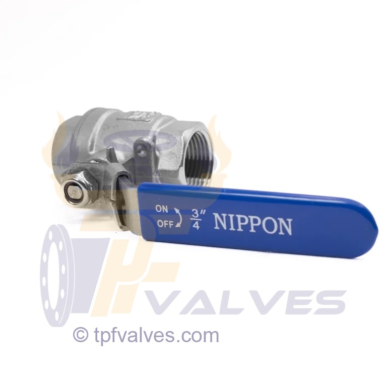 قیمت خرید شیر گازی دوتکه نیپون استیل 316 سایز 3/4 اینچ