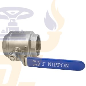 قیمت خرید شیر گازی دوتکه نیپون استیل 316 سایز 3 اینچ