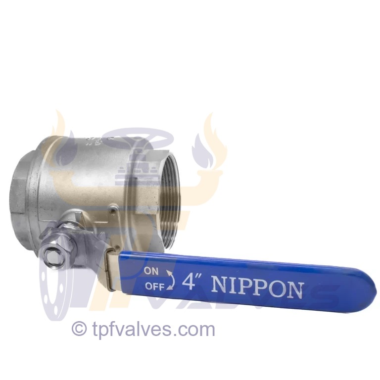 قیمت خرید شیر گازی دوتکه نیپون استیل 316 سایز 4 اینچ